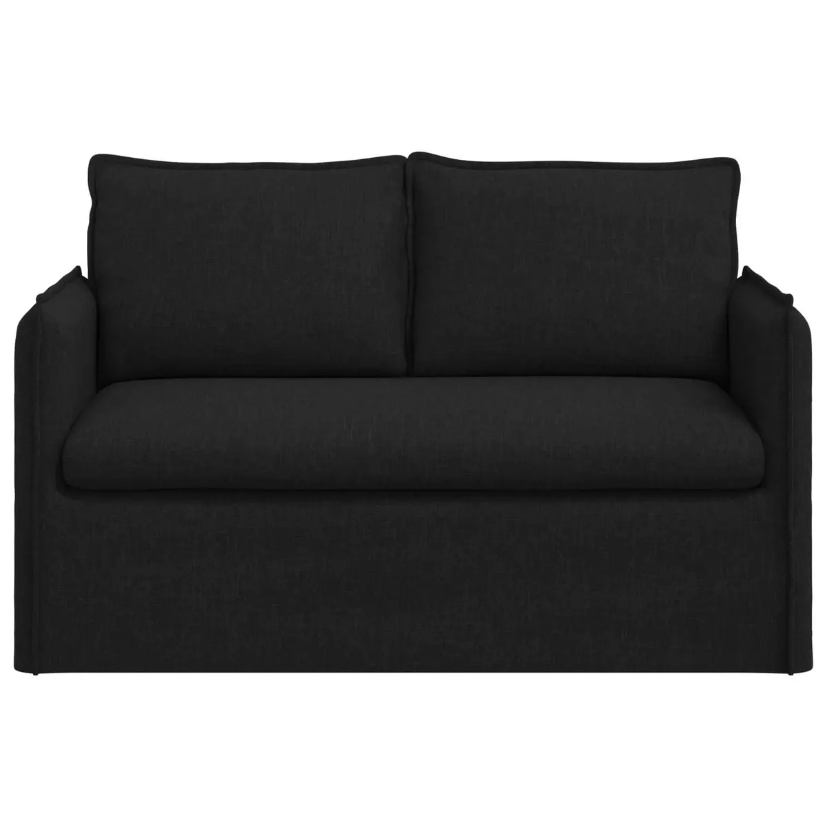 Black Fabric Sofa Modular Sectional Couch
