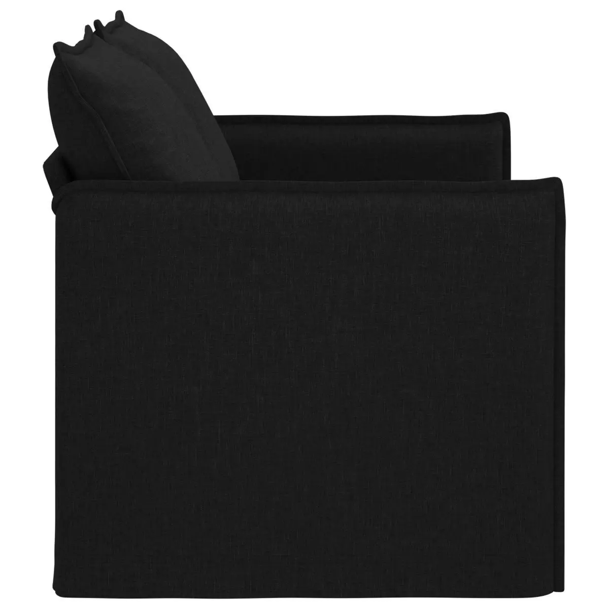 Black Fabric Sofa Modular Sectional Couch