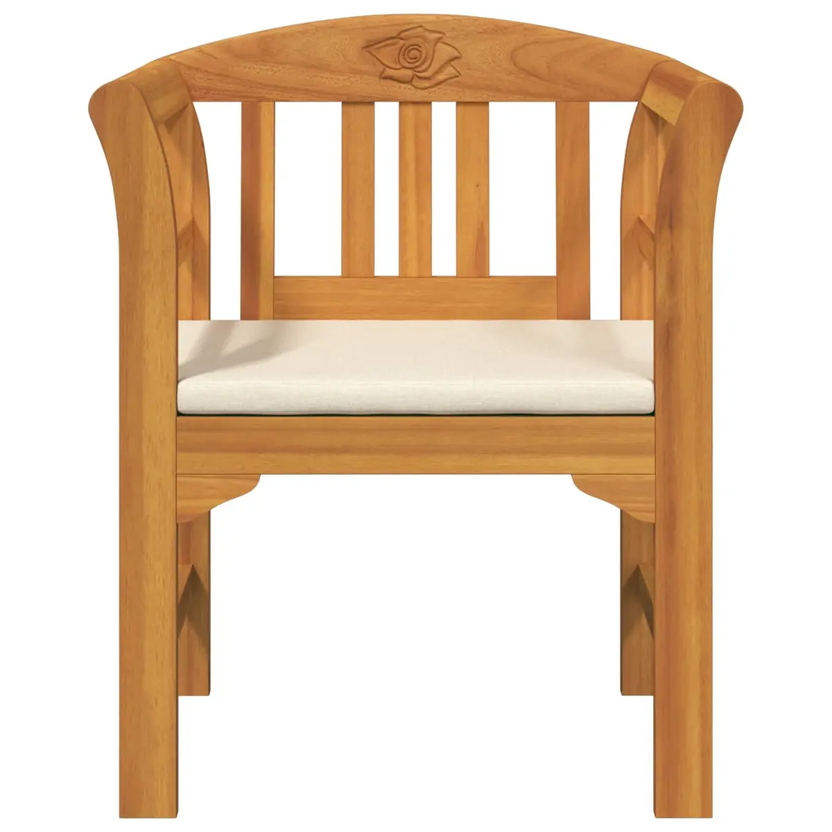 Curved Armrests Outdoor Rose Bench for Gardens