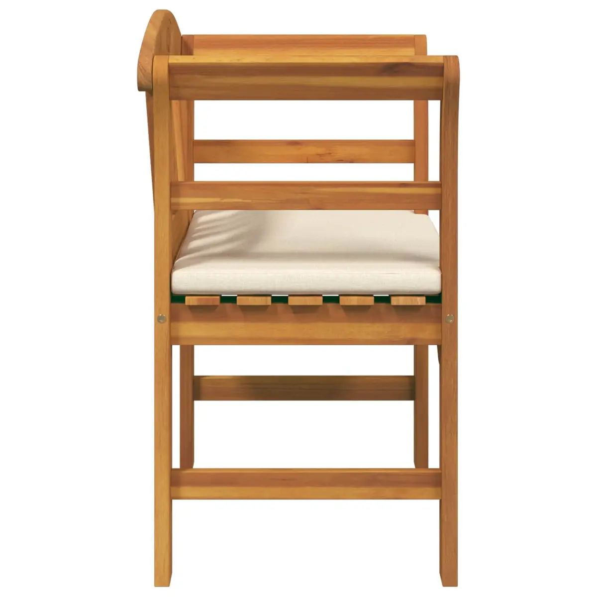 Curved Armrests Outdoor Rose Bench for Gardens