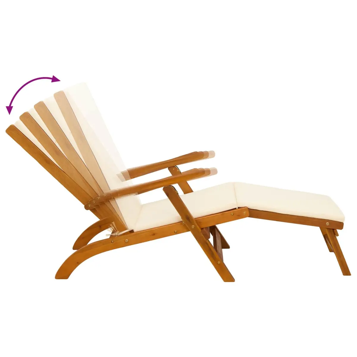 Adjustable Reclining Sun Lounger for Outdoors