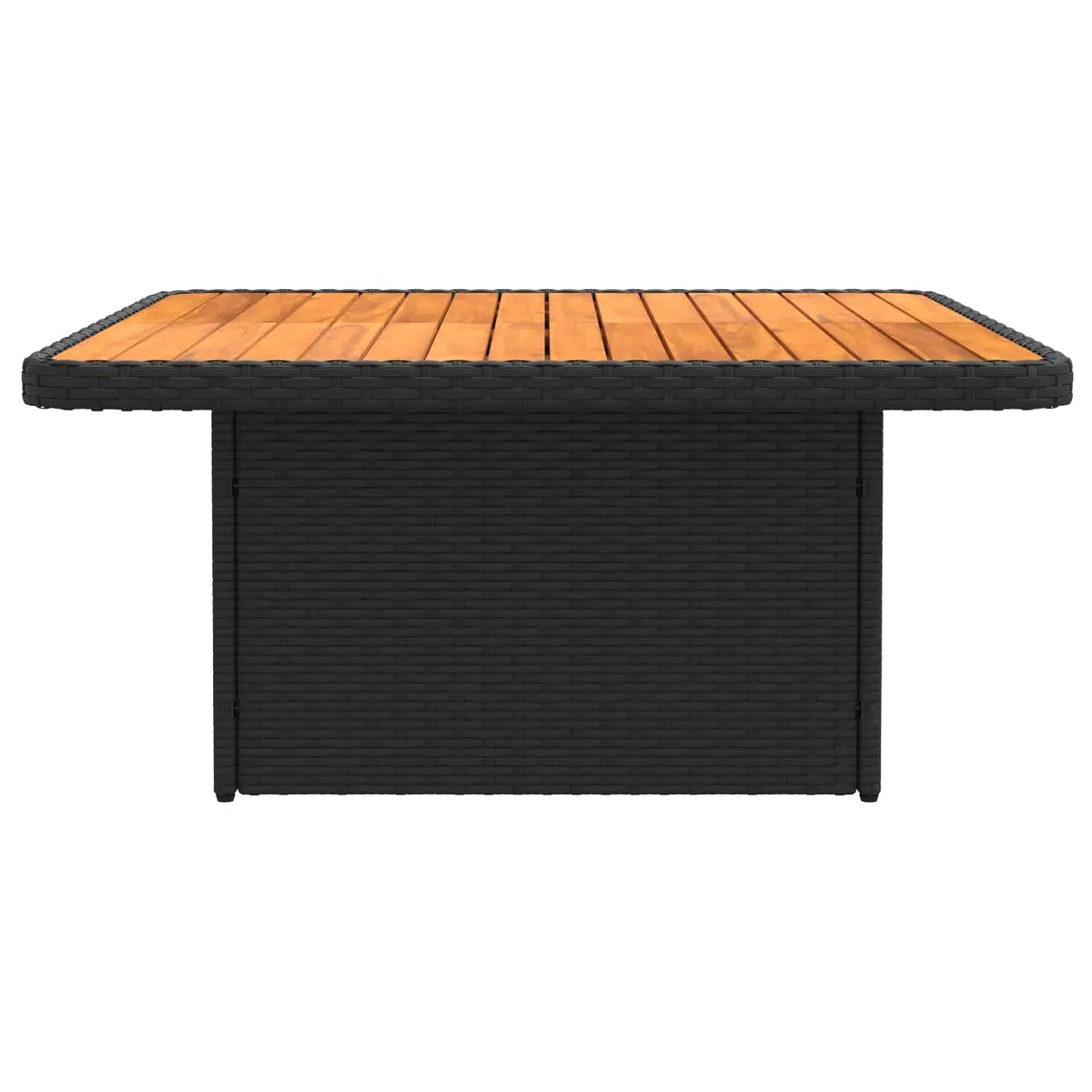 Outdoor Middle Sofa with Lift-Up Table in Black