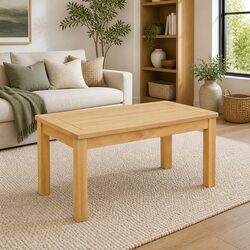 Durable Solid Acacia Wood Coffee Table for Outdoor Use