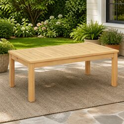 Acacia Wood Coffee Table for Indoor and Outdoor Use