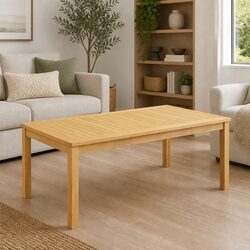 Solid Acacia Wood Coffee Table 110 x 60 x 45 cm Garden Patio Outdoor Indoor