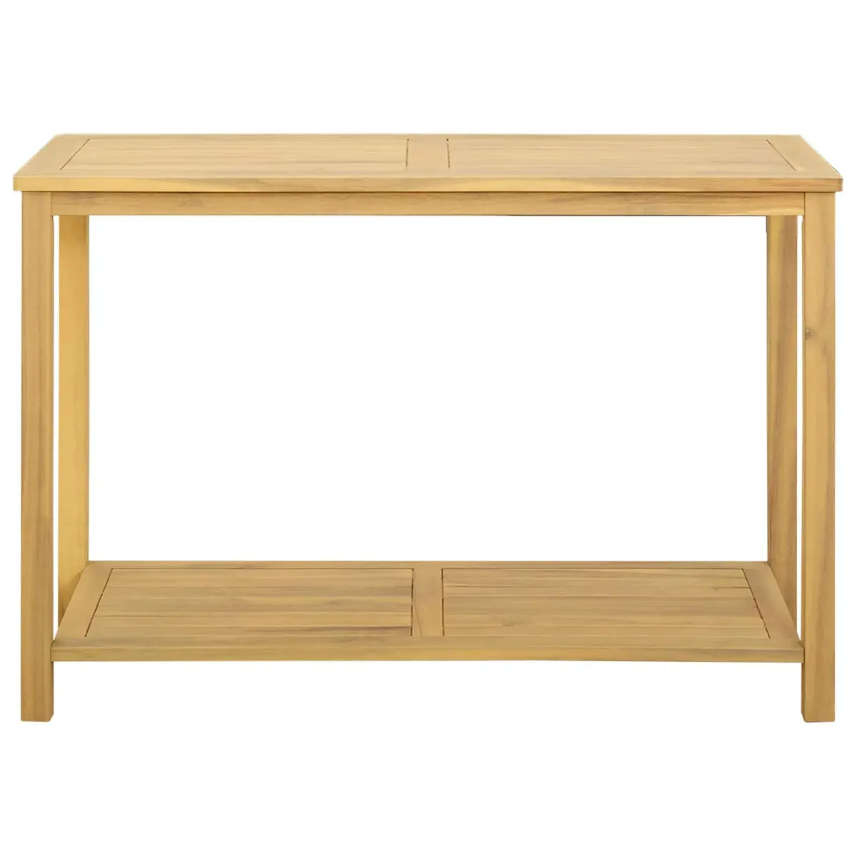 Solid Wood Garden Console Table for Outdoor Display