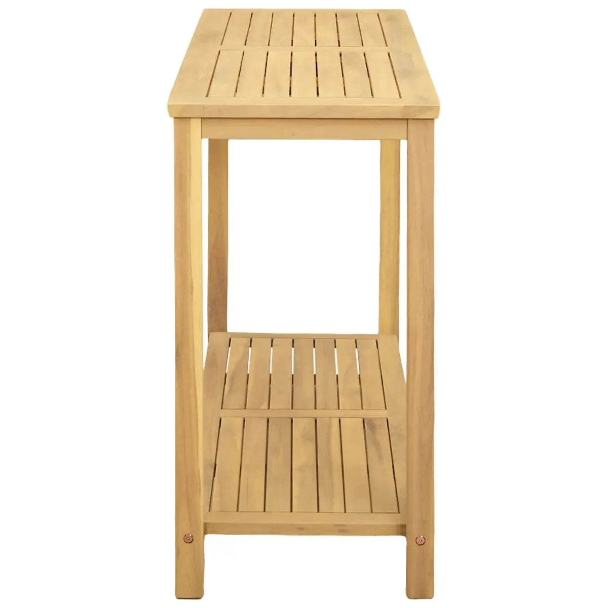 Solid Wood Garden Console Table for Outdoor Display