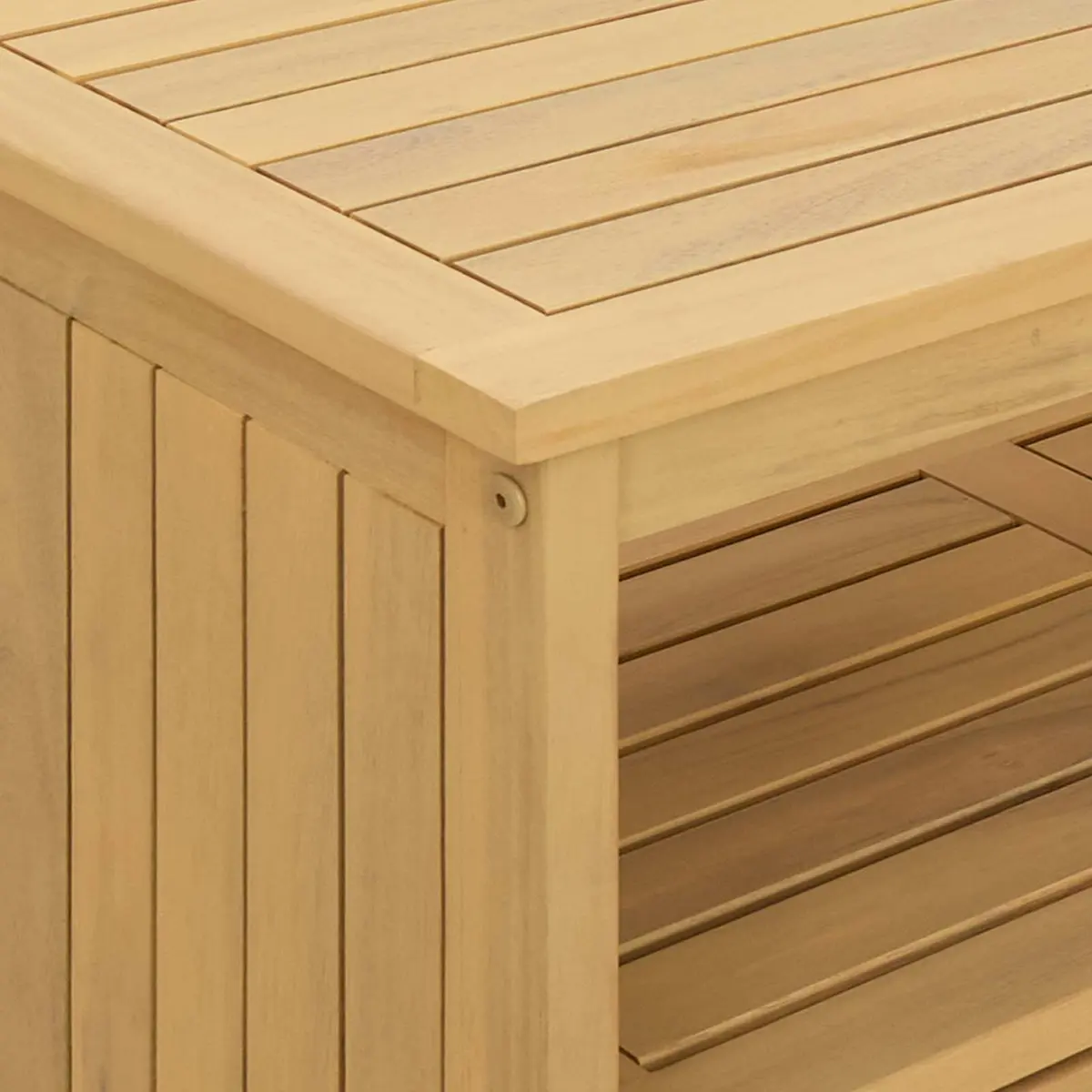 Garden Console Table with Ample Storage Shelves
