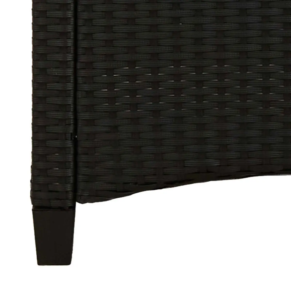 Adjustable Black Reclining Garden Bench for Outdoor Use