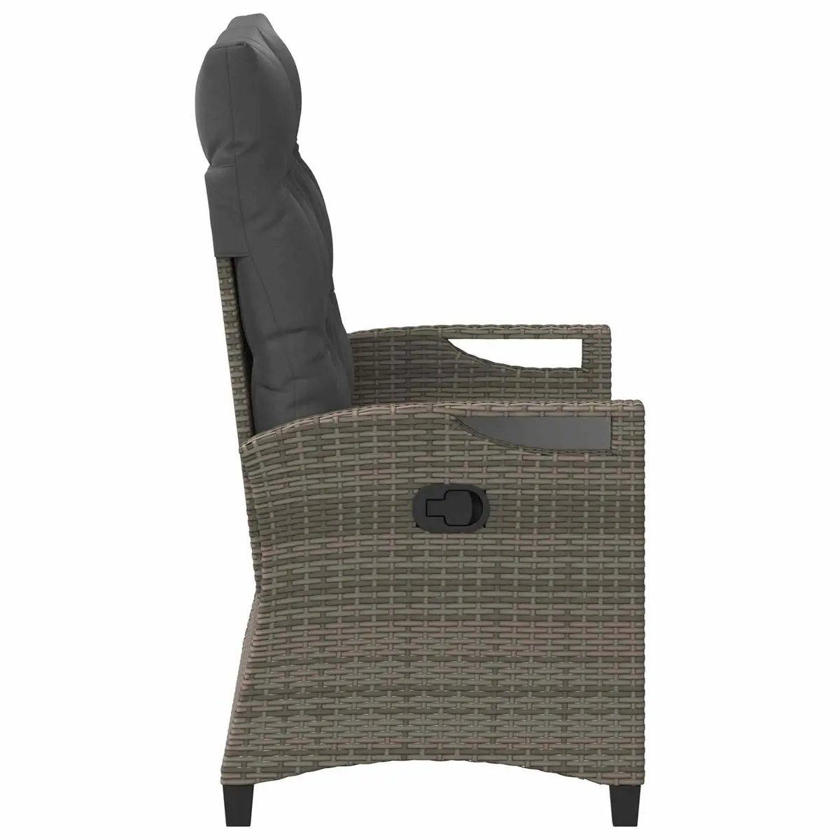 Adjustable Backrest Garden Bench with Pillow