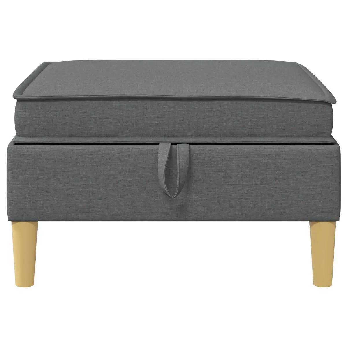 Storage Ottoman Fabric Square Modern Living Room Furniture