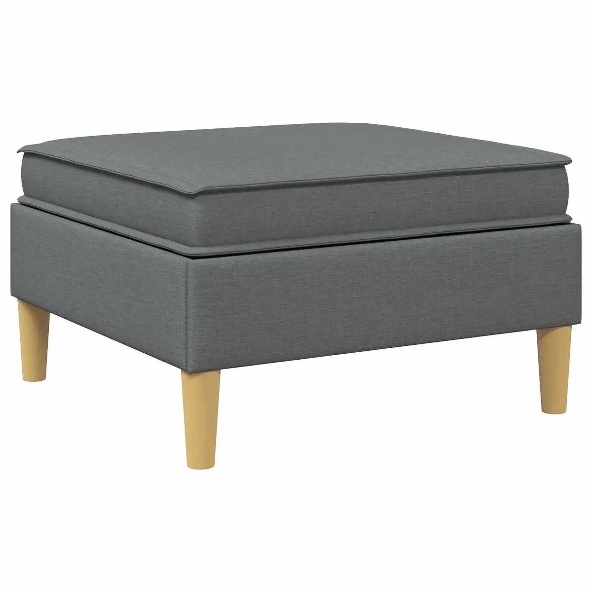 Storage Ottoman Fabric Square Modern Living Room Furniture