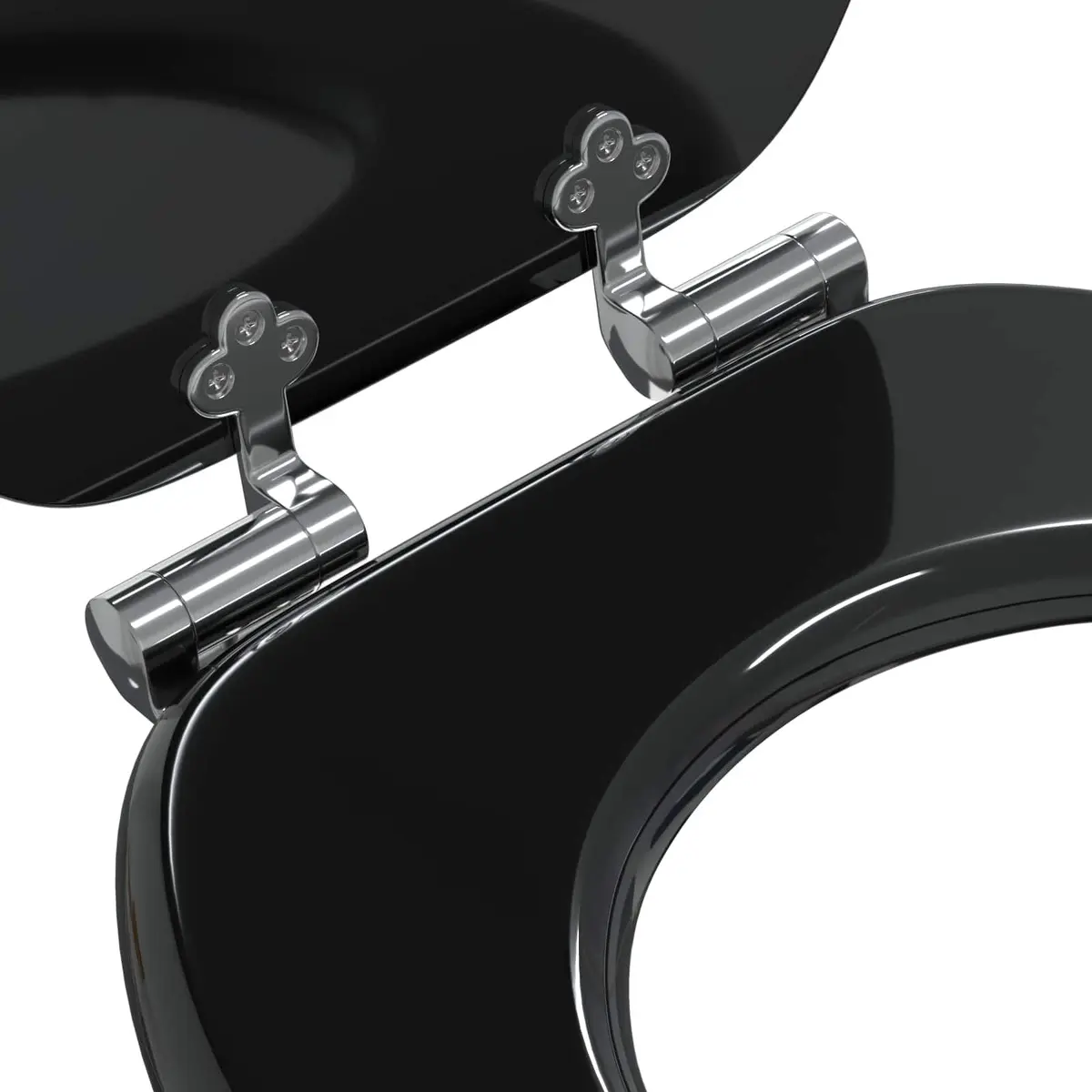 Soft-Close Toilet Seat MDF Board Standard Size Black
