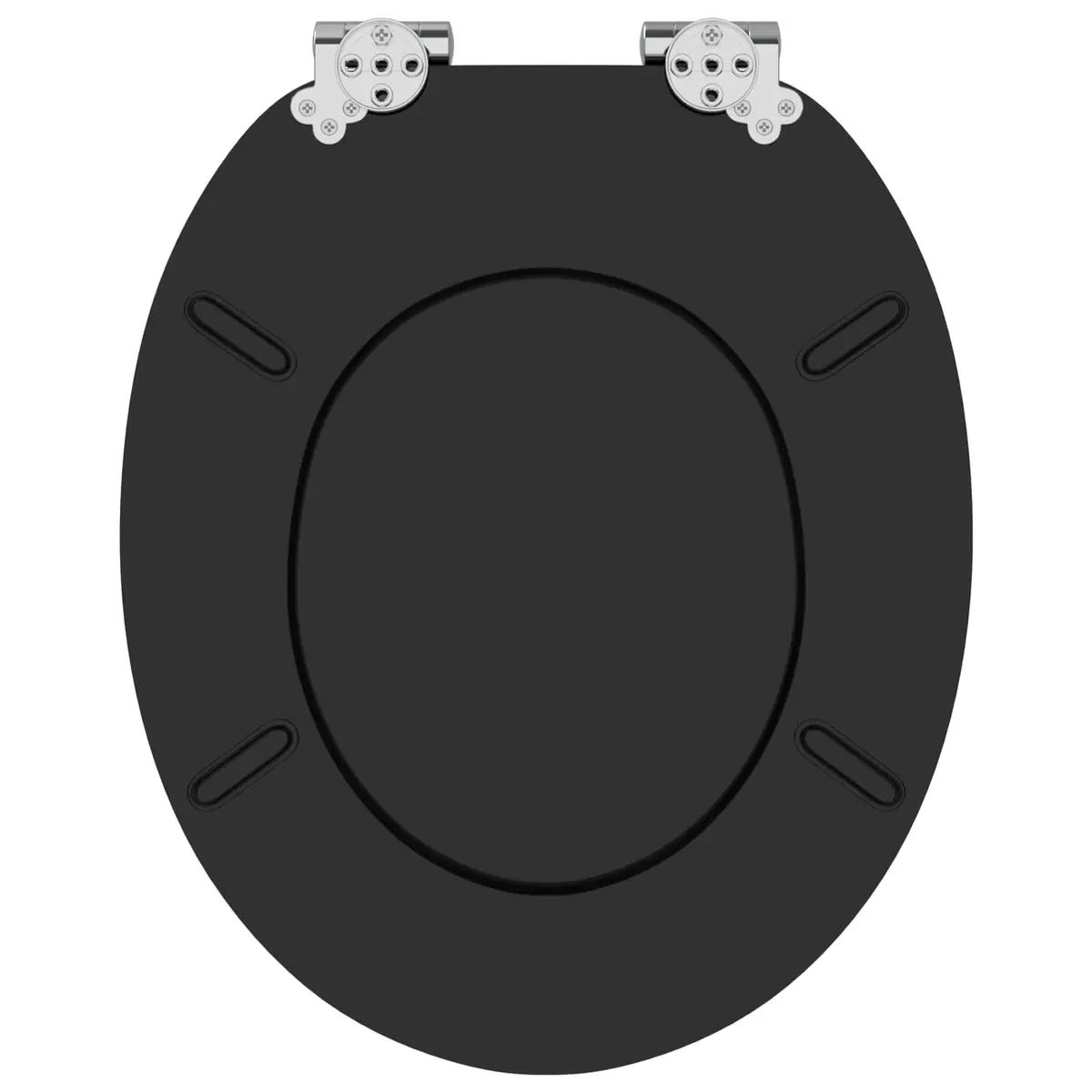 Soft-Close Toilet Seat MDF Board Standard Size Black