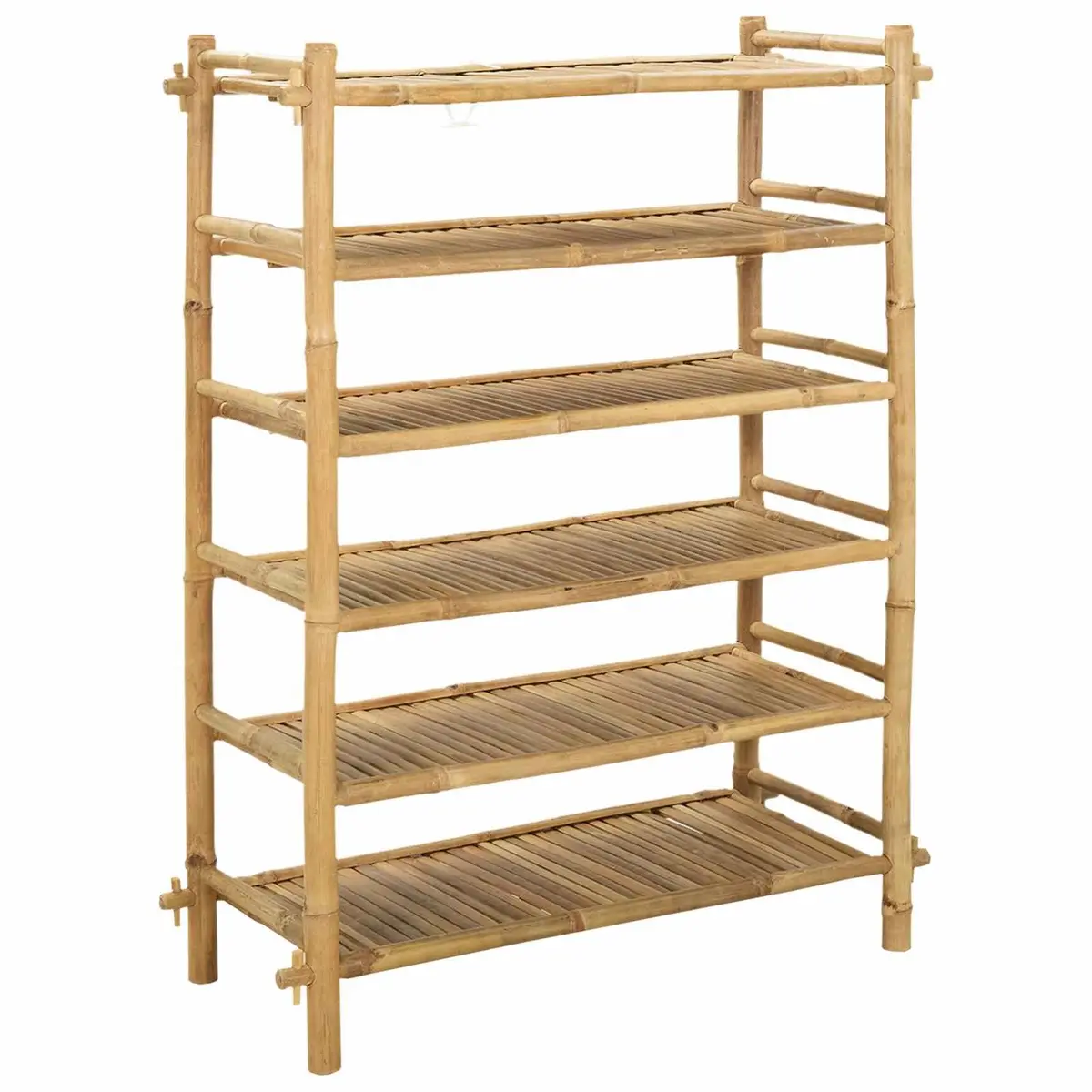 6-Tier Bamboo Shoe Rack for Smart Storage