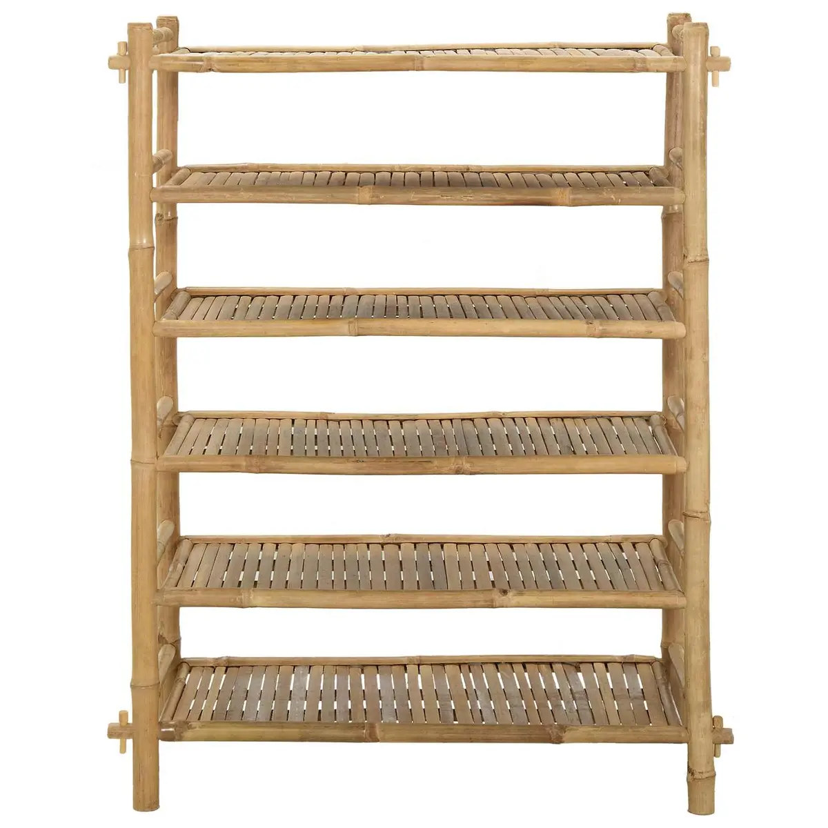 6-Tier Bamboo Shoe Rack for Smart Storage