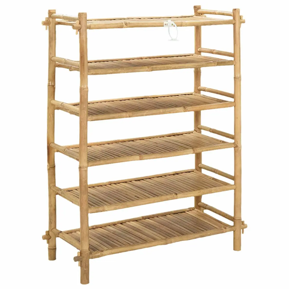 6-Tier Bamboo Shoe Rack for Smart Storage