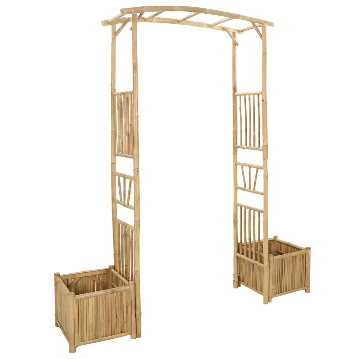 Garden Arch Bamboo 177x40x205cm Brown