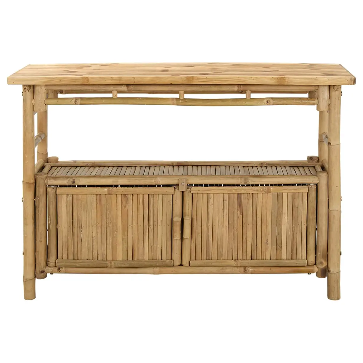Console Table Bamboo 110 x 35 x 75 cm Brown