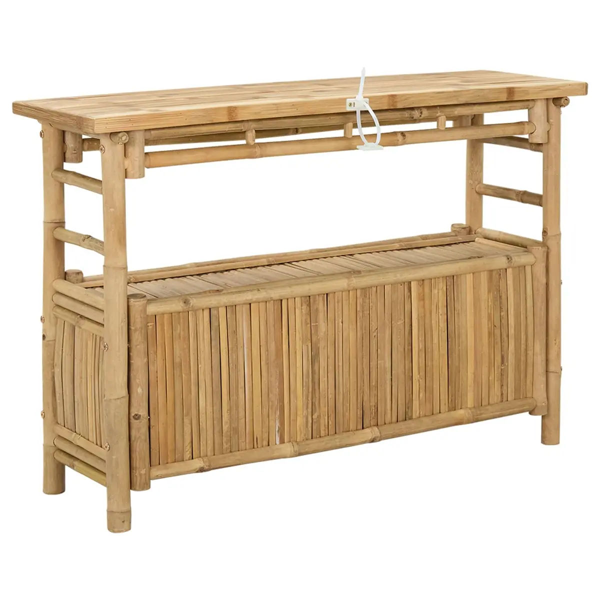 Console Table Bamboo 110 x 35 x 75 cm Brown