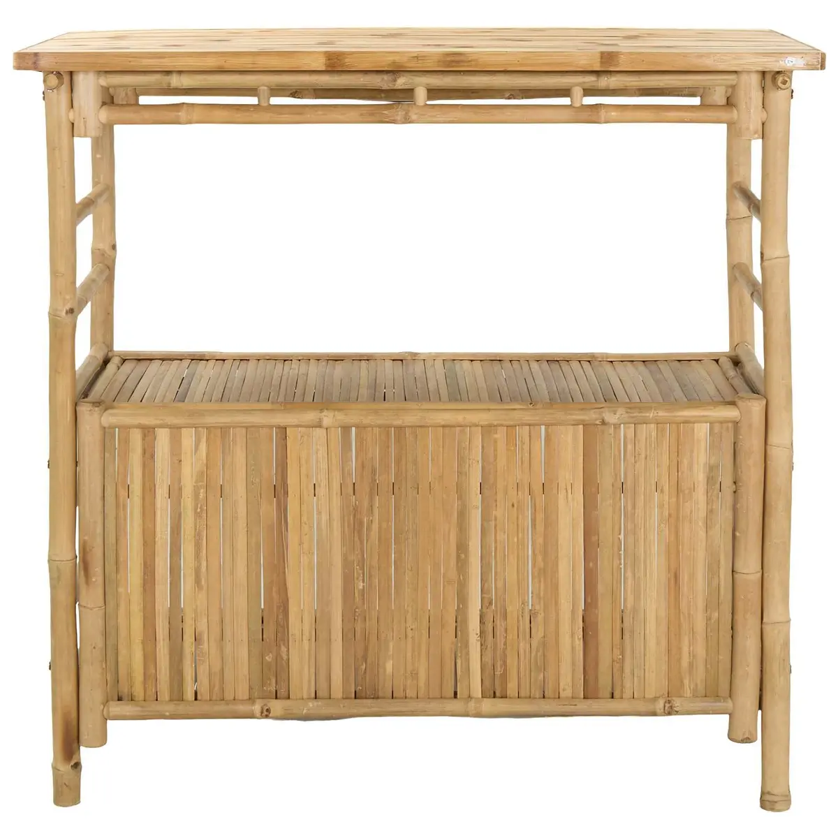 Outdoor Bar Table Bamboo Brown 110 x 50 x 105 cm Modern Garden Patio Furniture