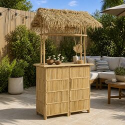 Stylish Bamboo Bar Table for Outdoor Spaces