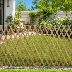 Durable Expandable Bamboo Trellis Fence Panel 100 x 105 cm