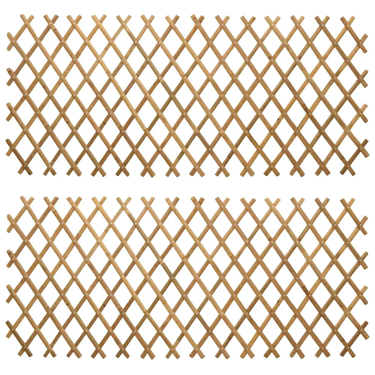 Expandable Bamboo Trellis Fence Panel 100 x 105 cm