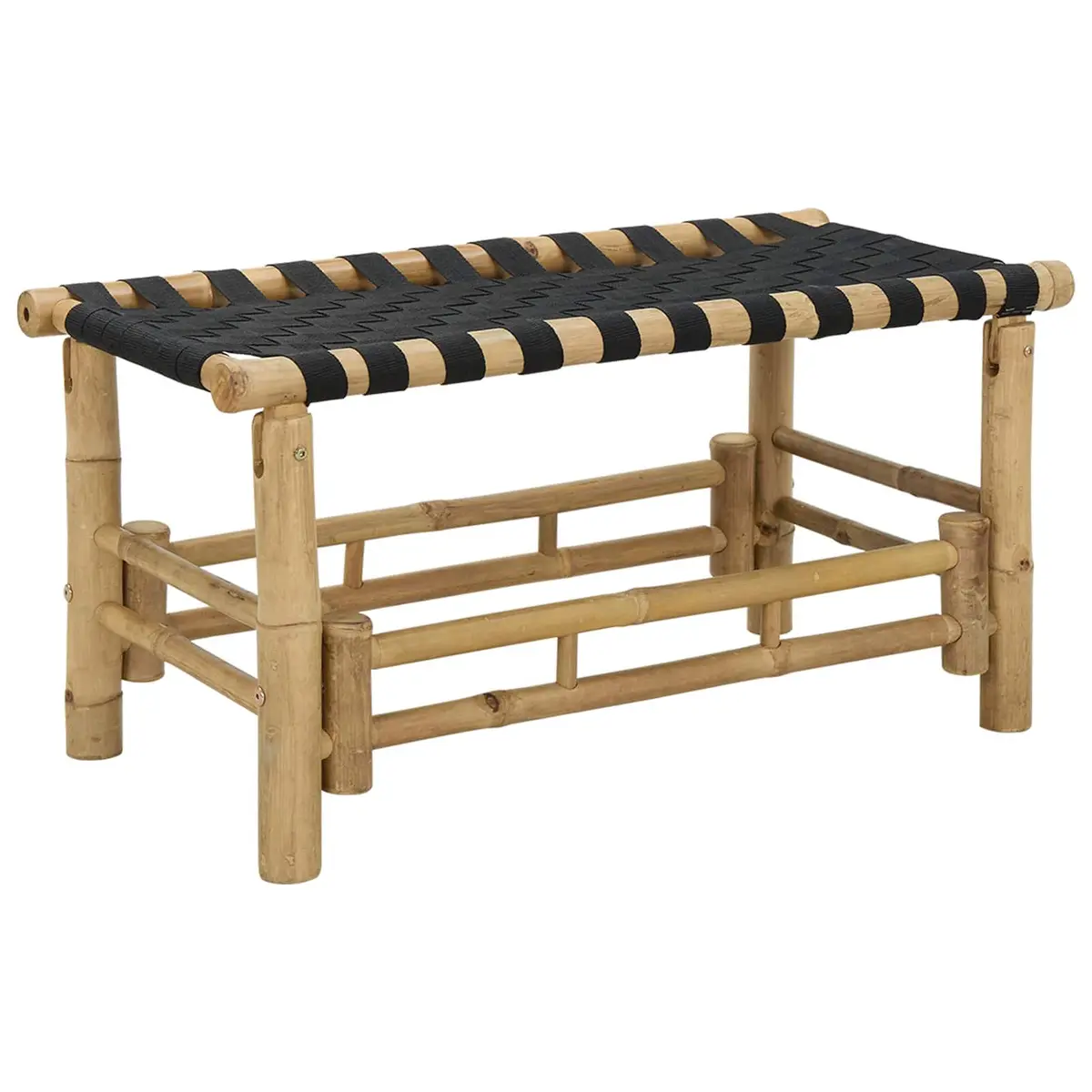 Bamboo Garden Bench 80 x 38 x 40 cm Rectangular Brown