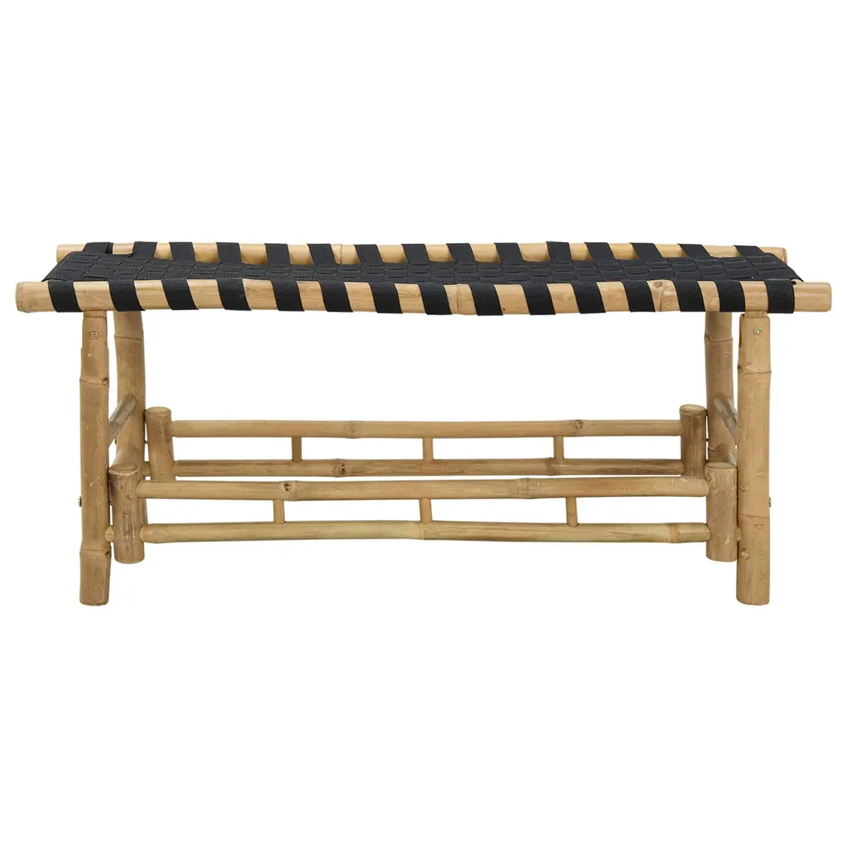 Bamboo Garden Bench 110x38x40cm for Indoors & Outdoors