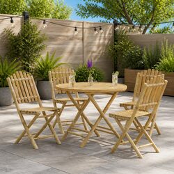 Durable Bamboo Garden Table for Indoor and Outdoor Use
