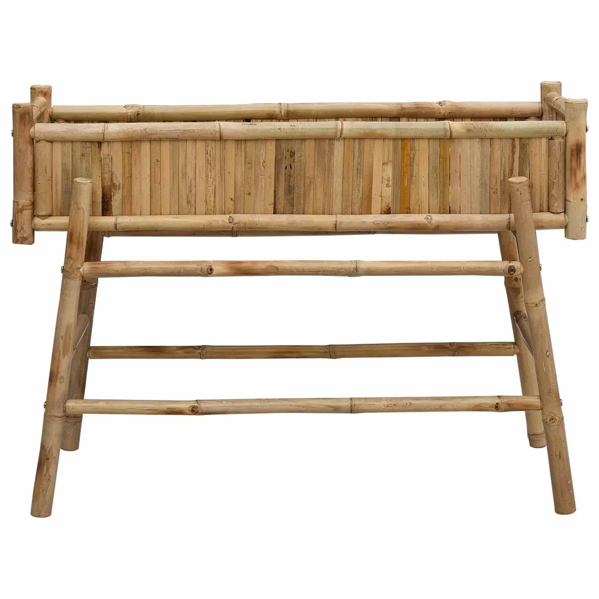 Garden Planter Bamboo 100 x 38 x 74 cm Brown