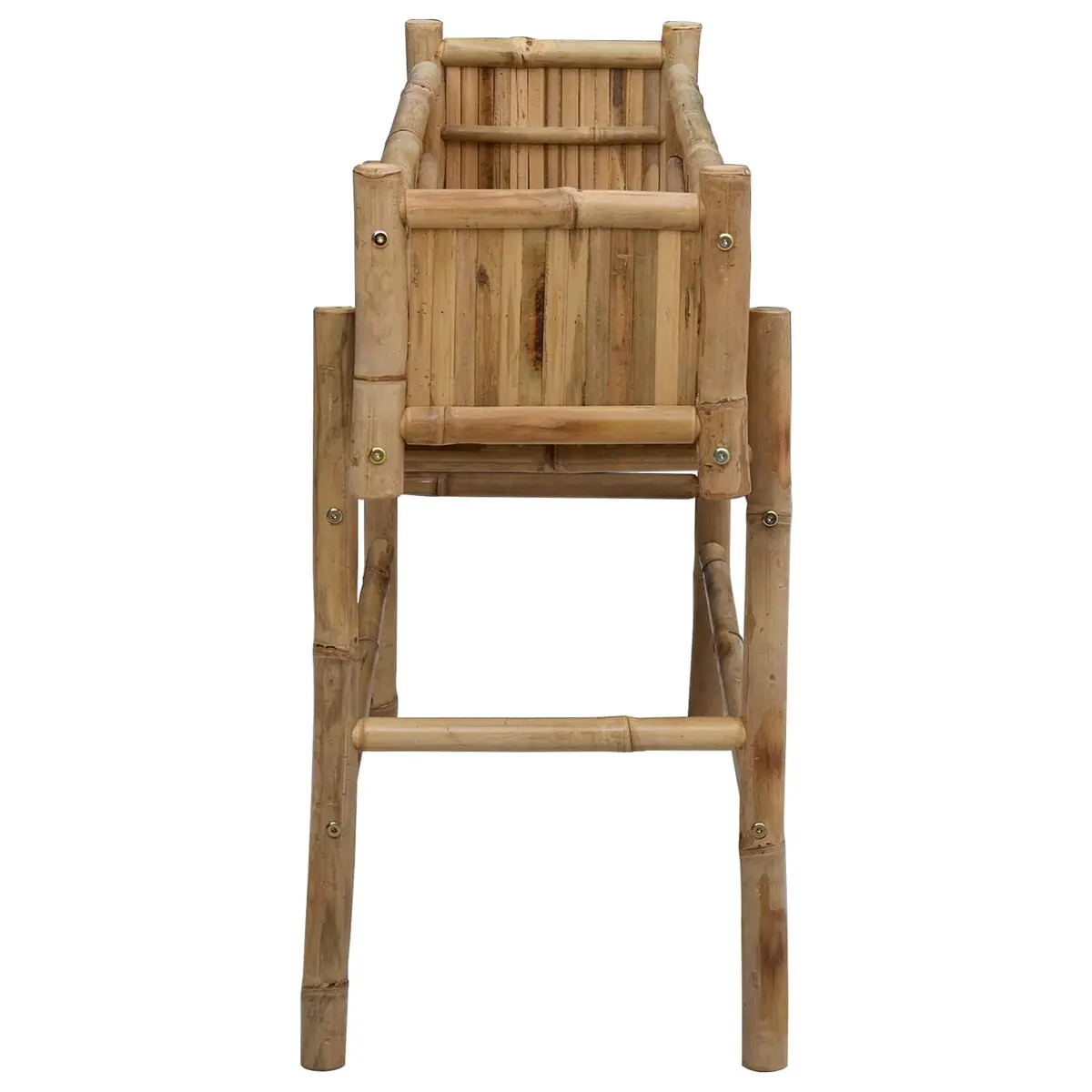 Garden Planter Bamboo 100 x 38 x 74 cm Brown
