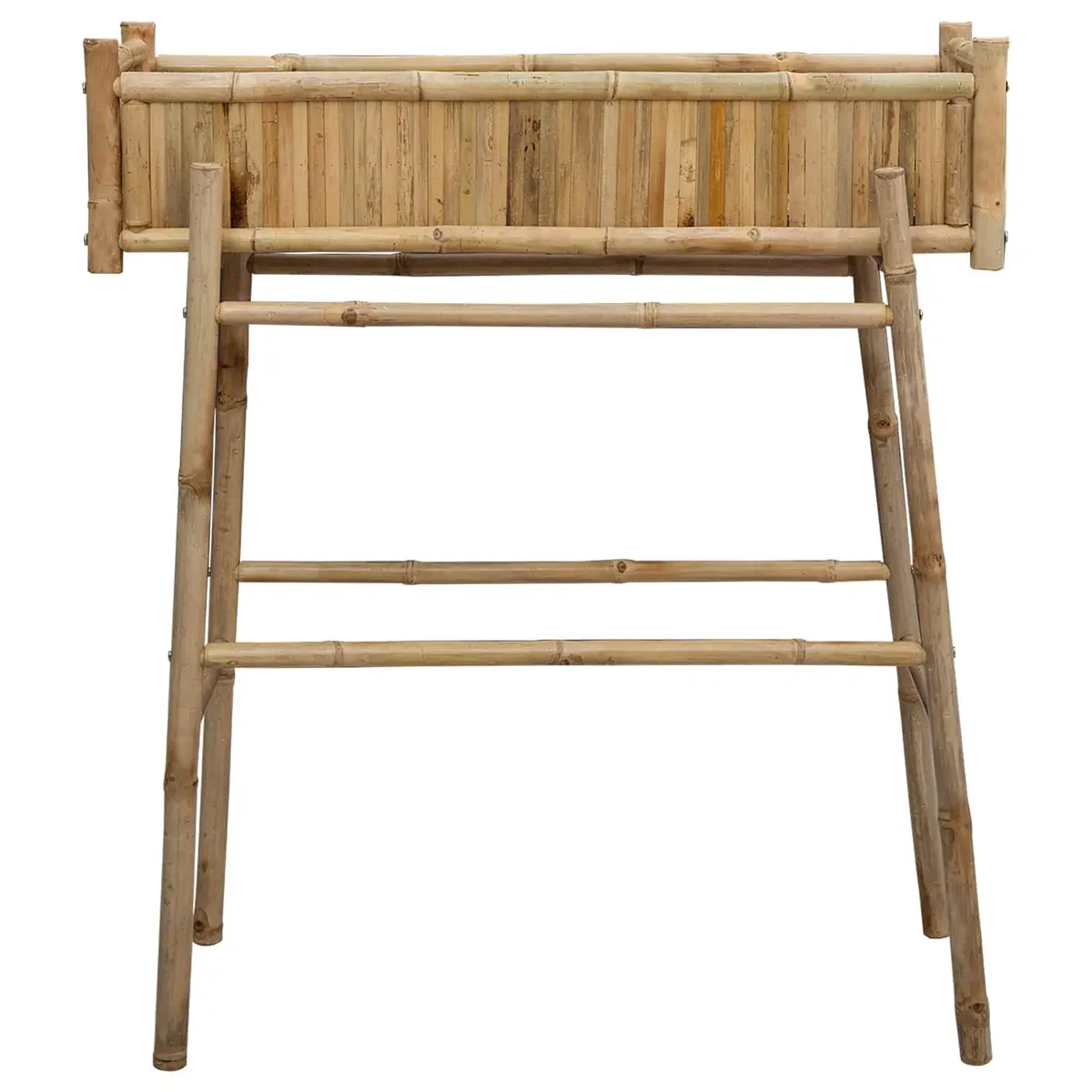 Brown Bamboo Garden Planter with Holder