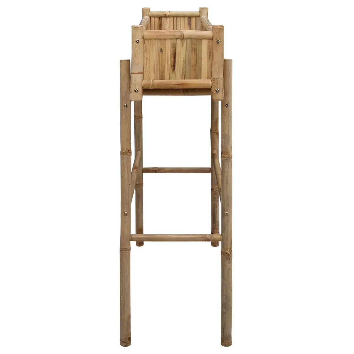 Brown Bamboo Garden Planter with Holder