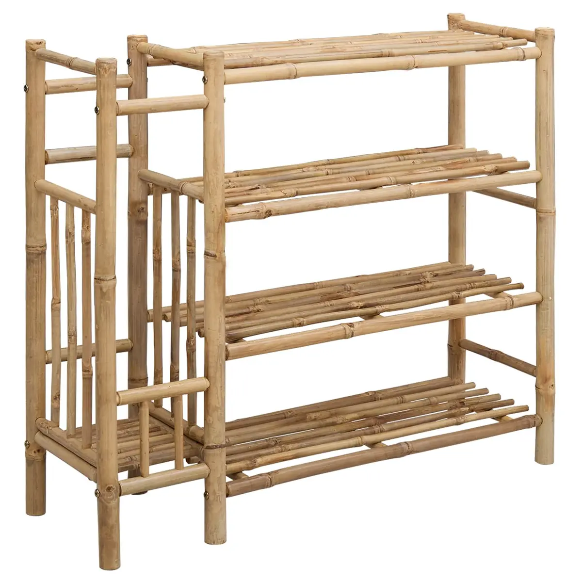 Shoe Rack Bamboo 88 x 27 x 80 cm Brown