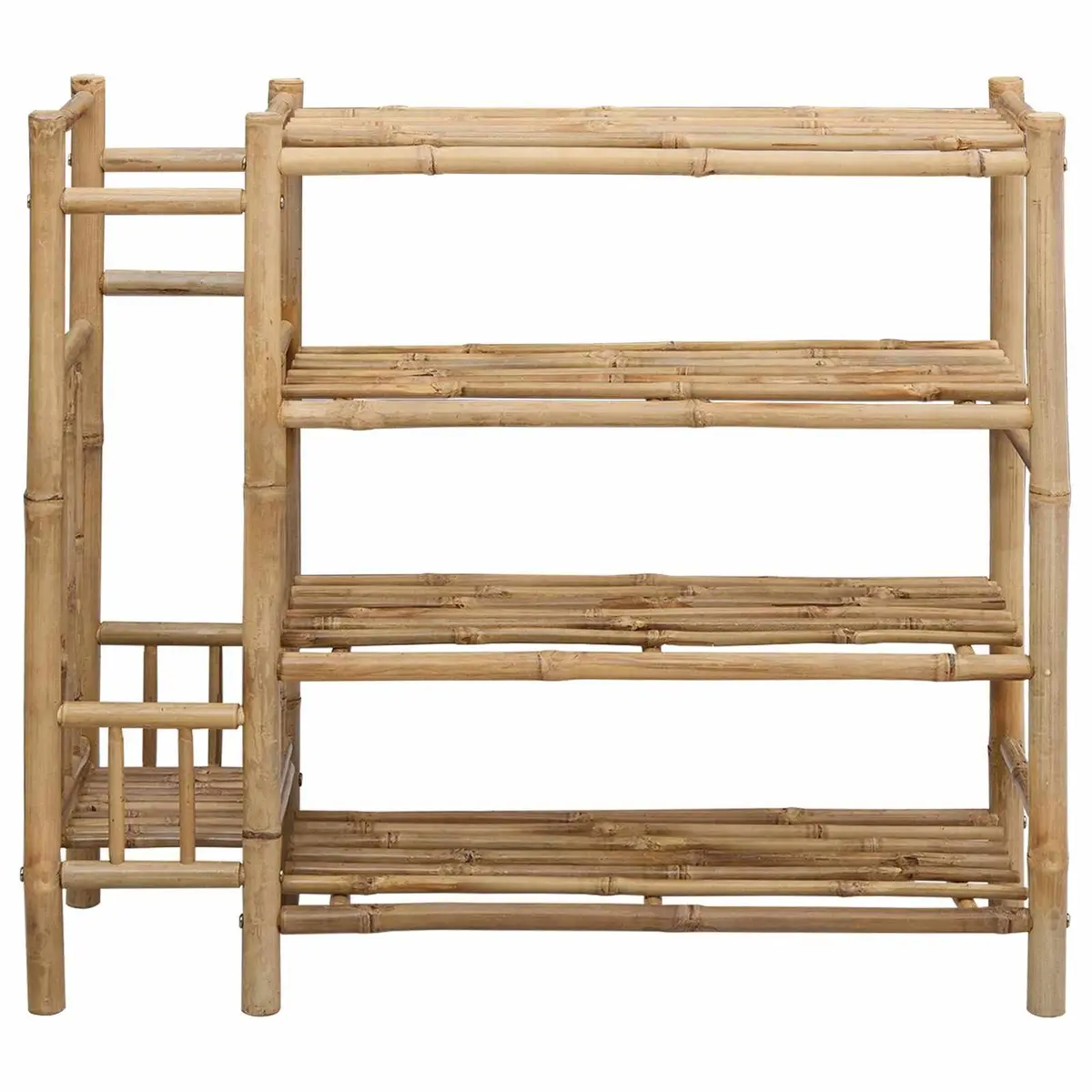 Shoe Rack Bamboo 88 x 27 x 80 cm Brown