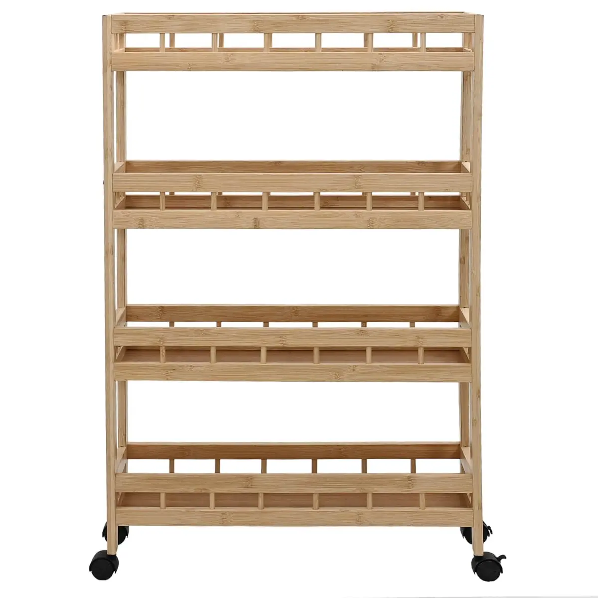 Kitchen Trolley with Wheels 60x18x97cm 4-Tier