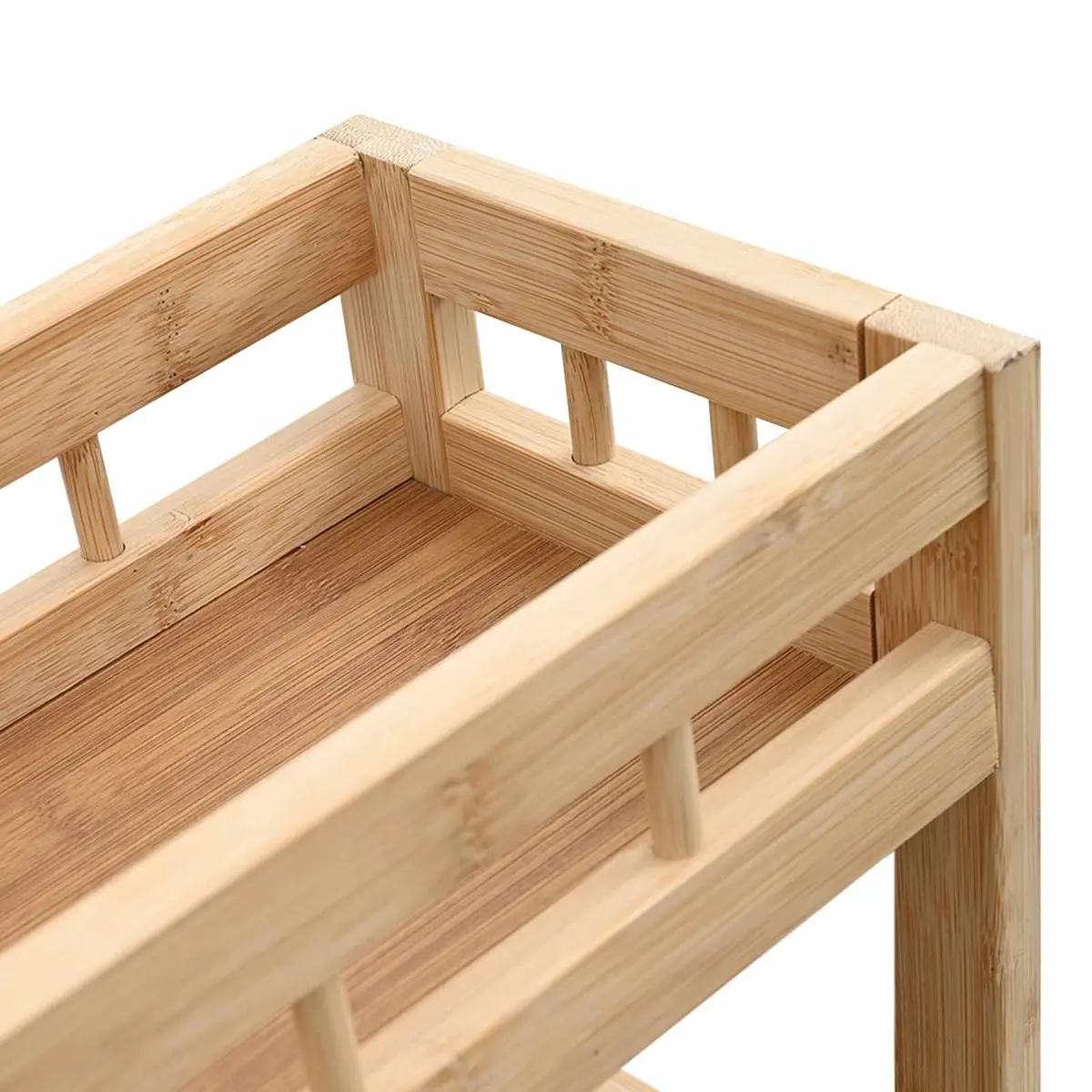 Kitchen Trolley with Wheels 60x18x97cm 4-Tier