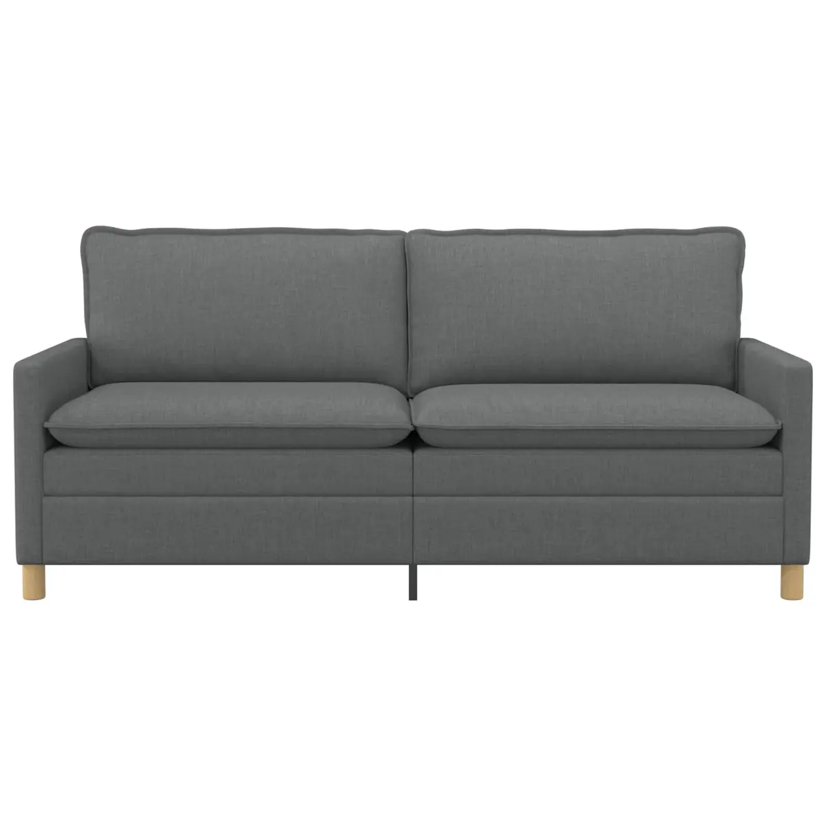 Dark Grey Fabric Sofa Modern Living Room Lounge Couch with Metal Frame