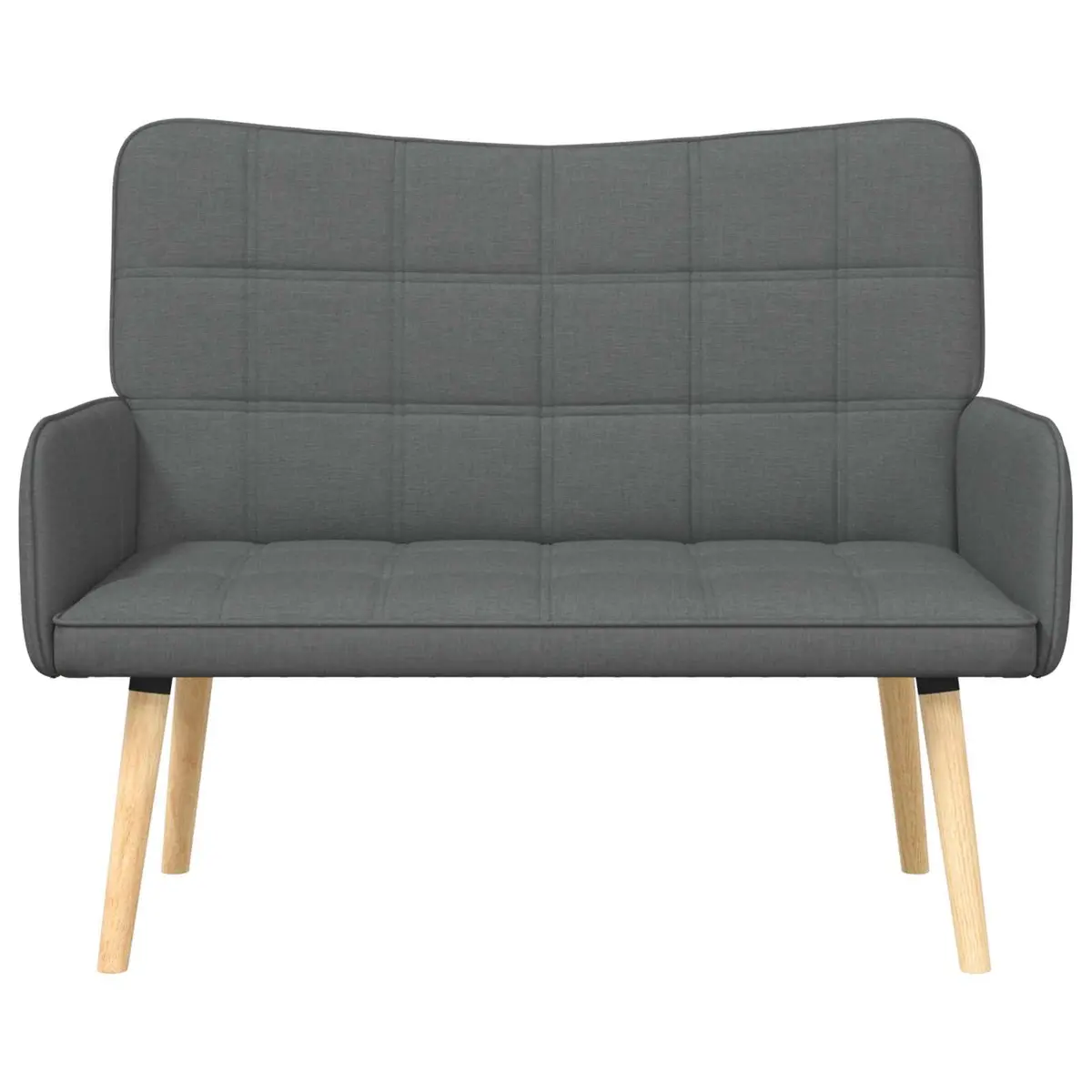 Dark Grey 2-Seater Sofa for Living Room