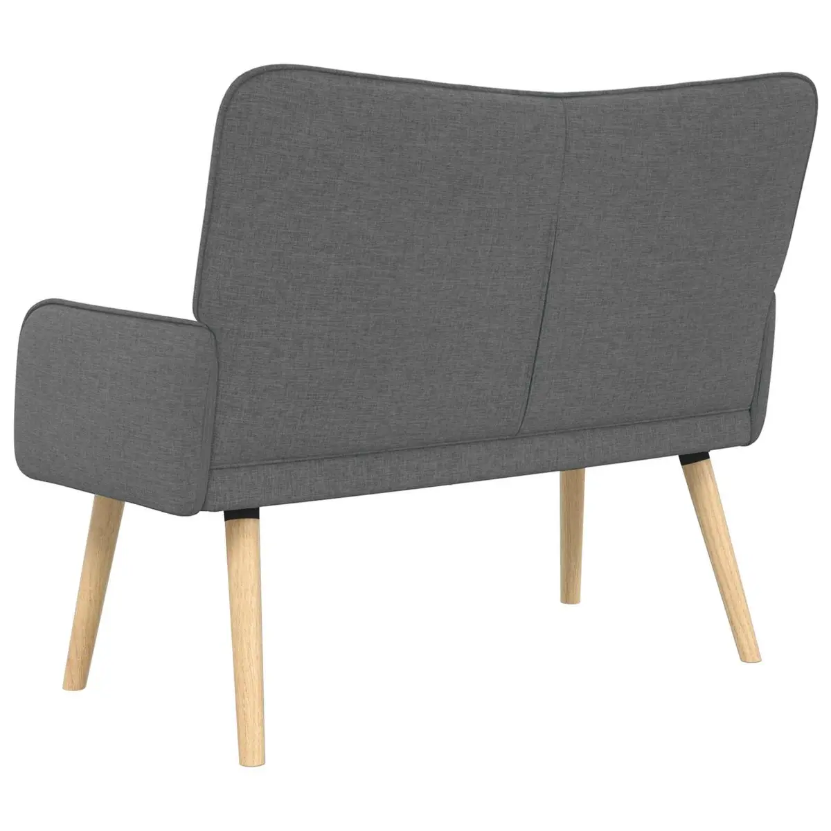 Dark Grey 2-Seater Sofa for Living Room
