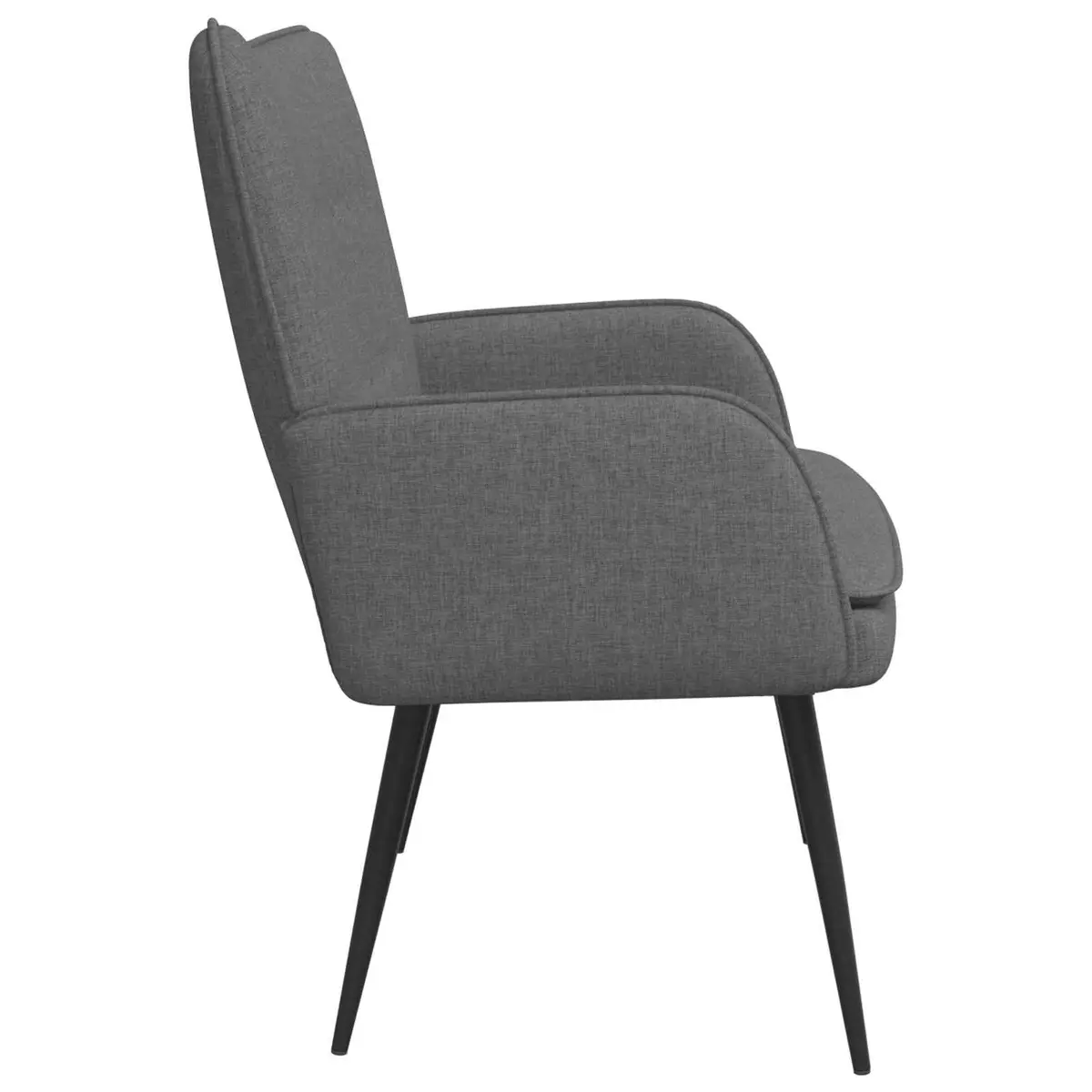 Grey Fabric 2-Seater Sofa with Button-Tufting