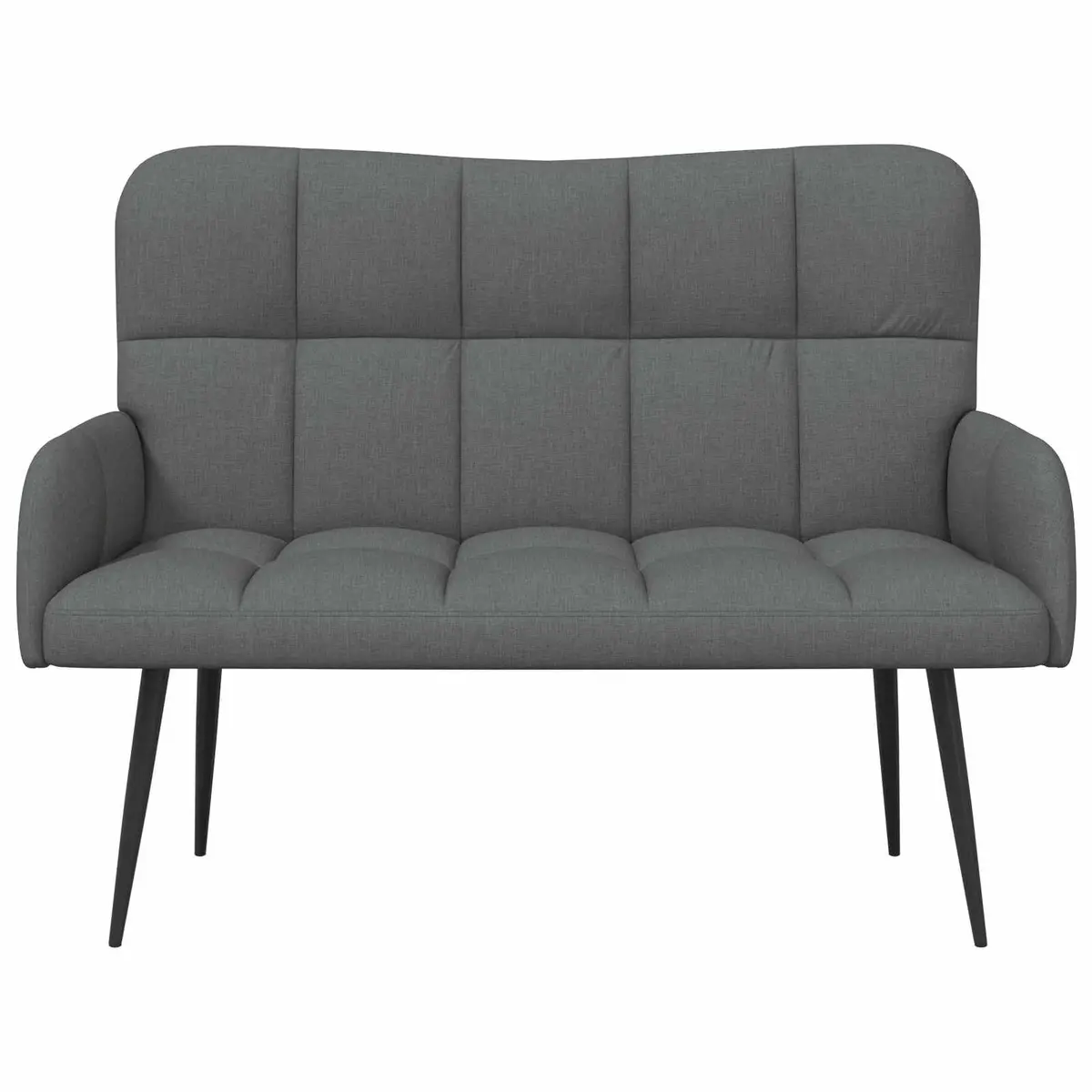 Dark Grey 2-Seater Sofa for Living Spaces