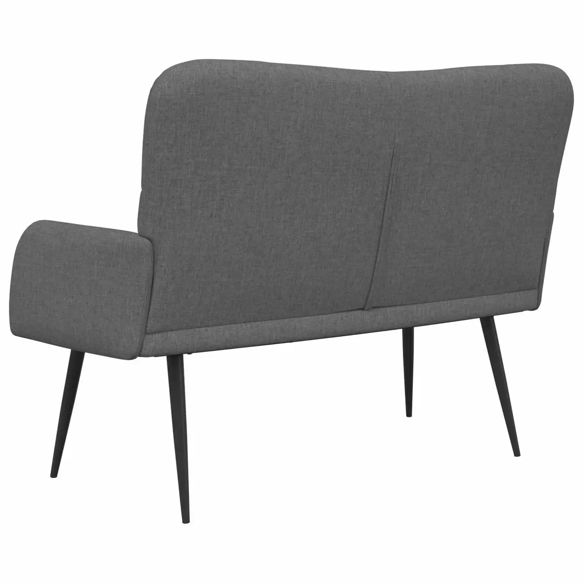 Dark Grey 2-Seater Sofa for Living Spaces