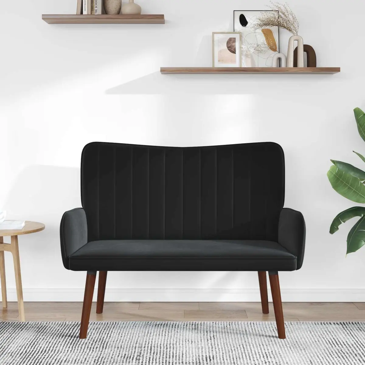 2-Seater Sofa with Velvet Upholstery