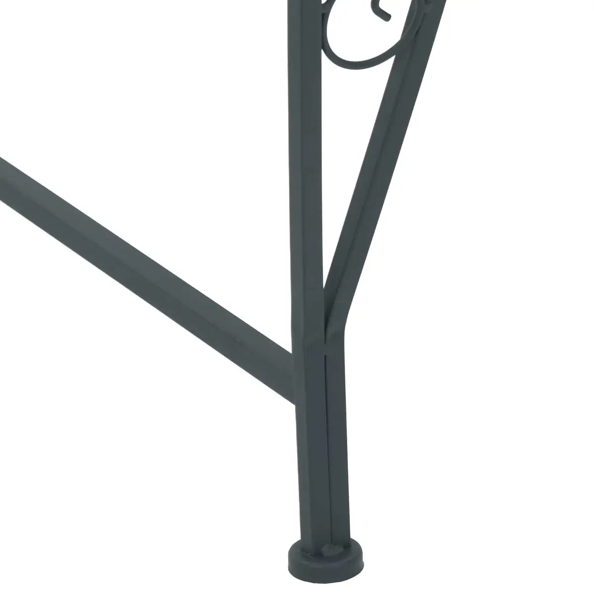 Grey Steel Frame 4-Seater Tree Bench