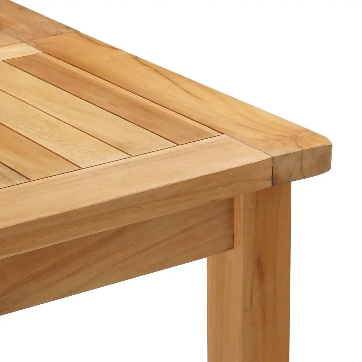 Outdoor Bar Table Solid Teak Wood Slatted Top Footrest Brown 150x75x105 cm