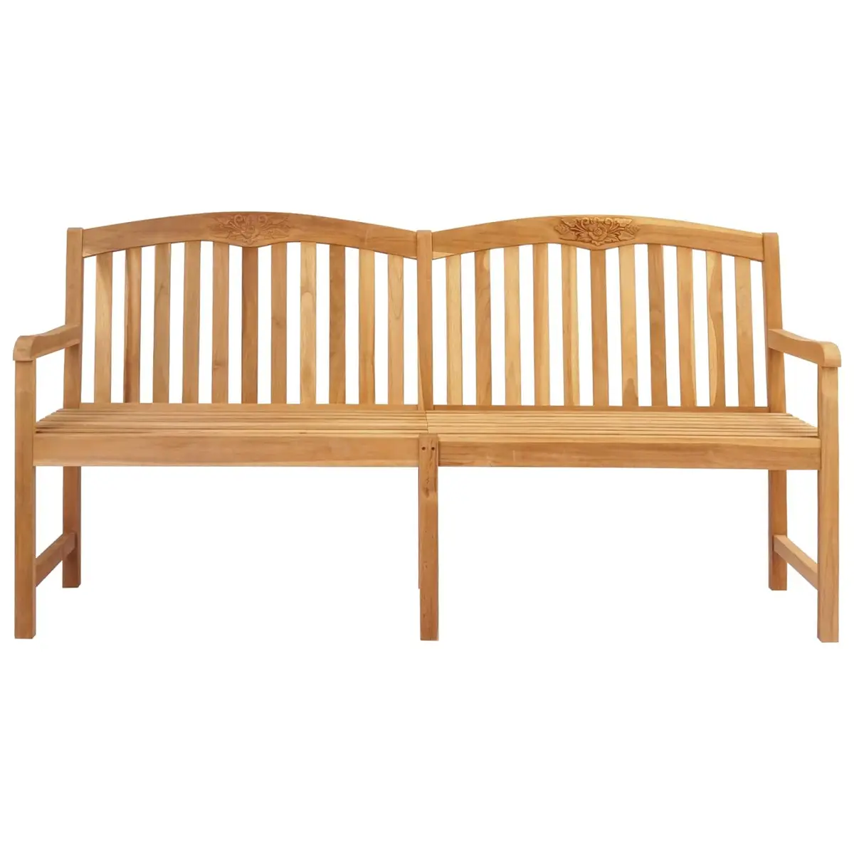 Outdoor Garden Bench in Solid Teak Wood, 150cm