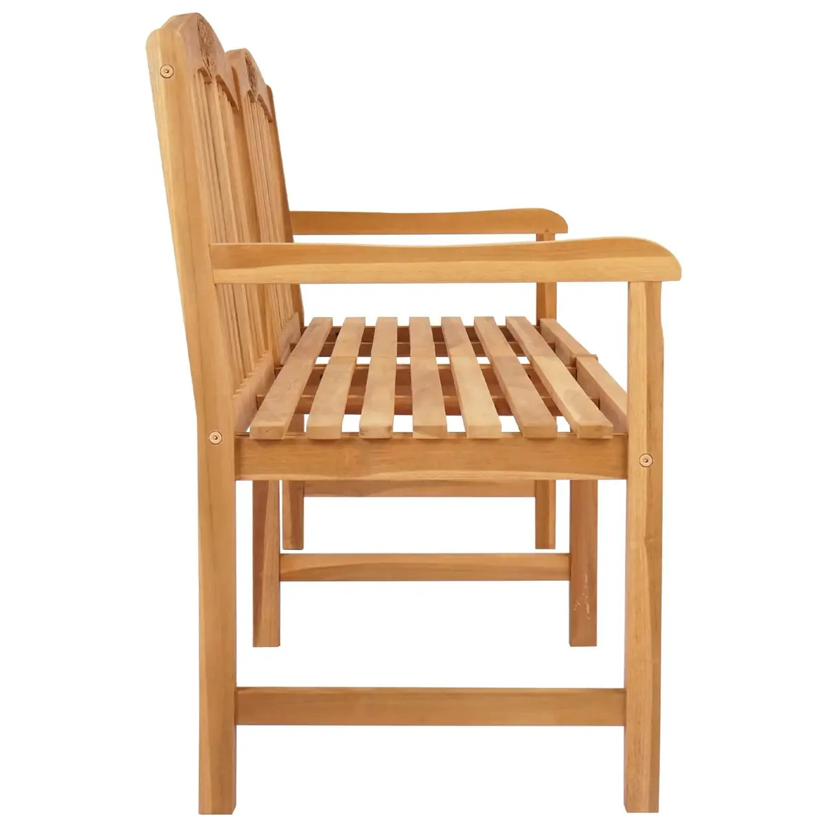 Outdoor Garden Bench in Solid Teak Wood, 150cm
